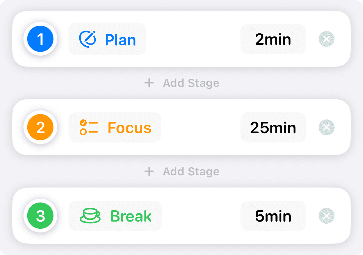 Craft your perfect Focus Session