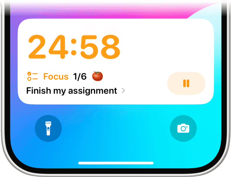 Keep an eye on the timer